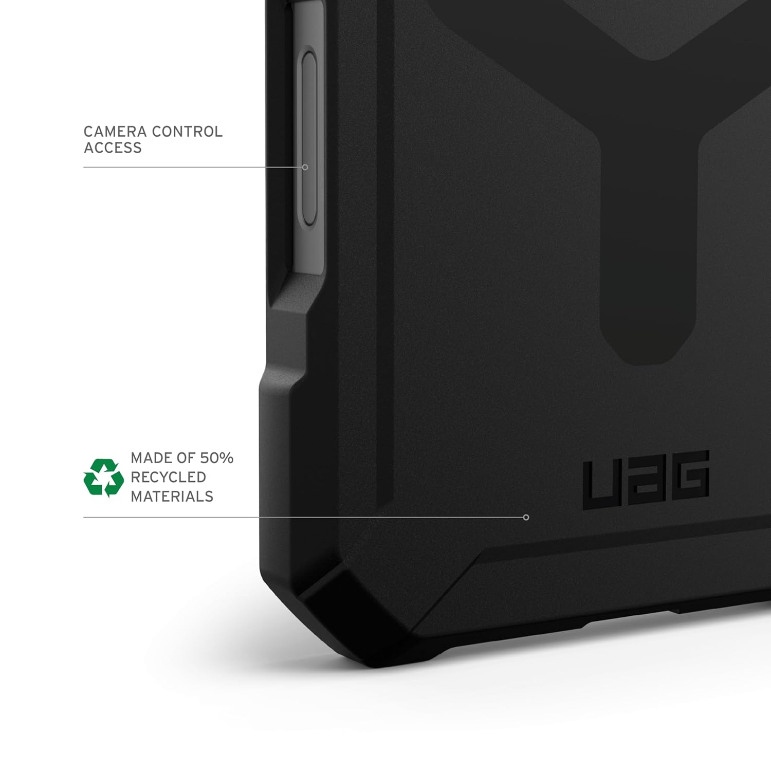 Urban Armor Gear UAG iPhone 15 Case, Essential Armor Mag-Safe Compatible, Slim Fit Rugged Protective Case/Cover Designed for iPhone 15, 2024 (Military Drop Tested) - Black